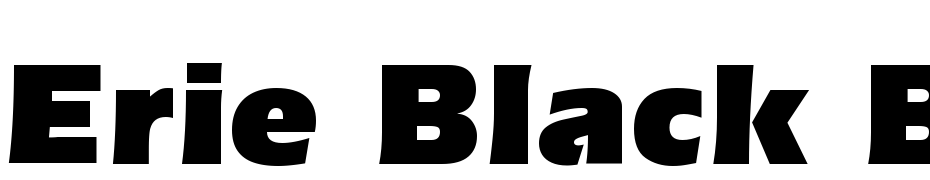 Erie Black Bold Font Download Free